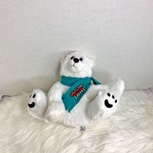 ABC Bakers Plush Stuffed Animal Toy Polar Bear White Lead The Change  8.5 in tal